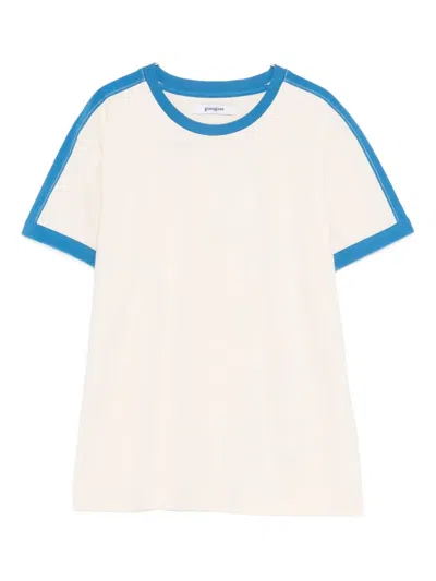 Gimaguas Contrast Trim T-shirt In White