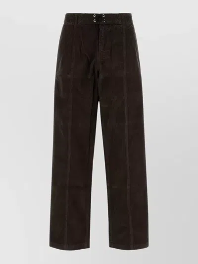 Gimaguas Corduroy Straight-leg Trousers In Brown