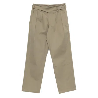 Gimaguas Pleated Belted Trousers In Green