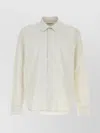 Gimaguas Cotton Shirt With Checked Pattern And Collar In Neutral