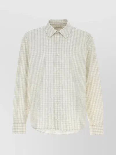 GIMAGUAS COTTON SHIRT WITH CHECKED PATTERN AND COLLAR