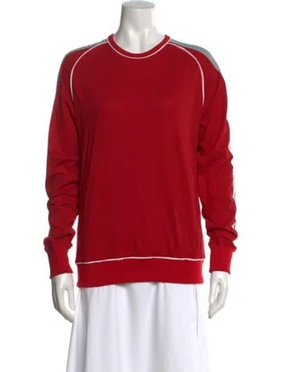 Pre-owned Gimaguas Crew Neck Long Sleeve Sweatshirt In Red