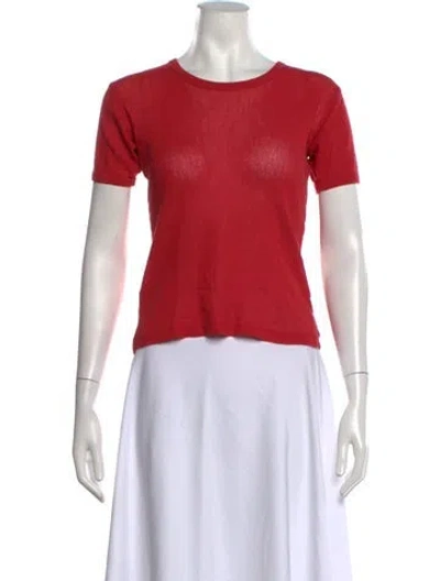 Pre-owned Gimaguas Crew Neck Short Sleeve T-shirt In Red