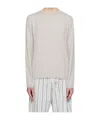 Gimaguas Gray Forat Sweater In White