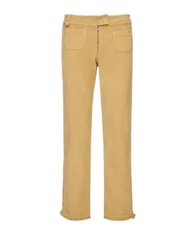 Gimaguas Cross Straight Pants In Brown