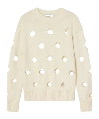 GIMAGUAS CUT-OUT COTTON SWEATER