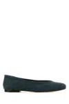 Gimaguas Denim Round Toe Ballerina Shoes In Blue