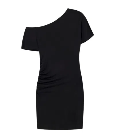 Gimaguas Daria One-shoulder Mini Dress In Black