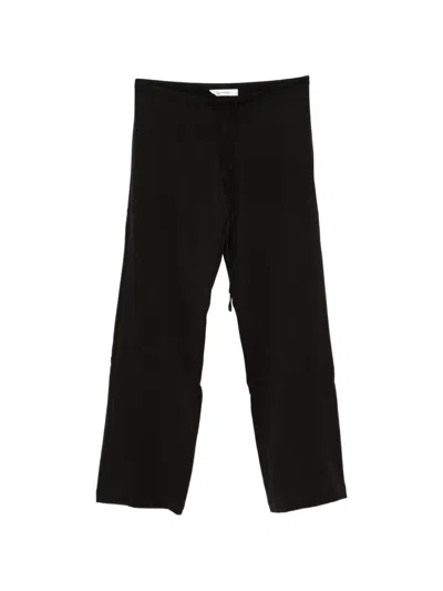 Gimaguas Delya Drawstring Straight-leg Trousers In Black