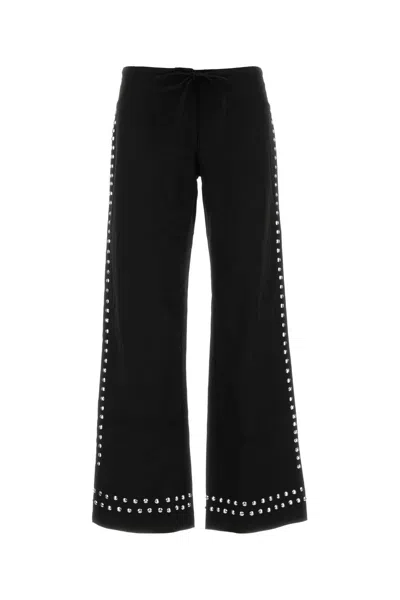 Gimaguas Delya Stud-embellished Trousers In Black