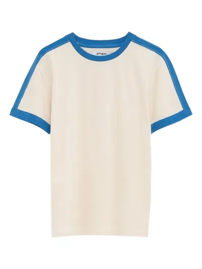 Gimaguas Diego Contrast-detail T-shirt In Neutral