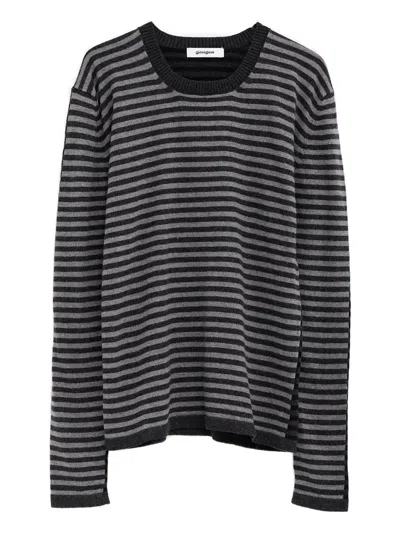 Gimaguas Diego Striped Top In Black