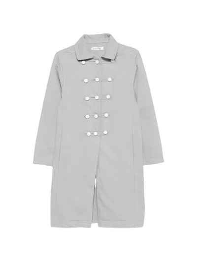 Gimaguas Double-breasted Coat In Gray