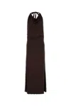 Gimaguas Brown Stretch Viscose Harbor Dress In Brown