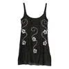 Gimaguas Mini Dress With Embellished Design And Fitted Silhouette In Black