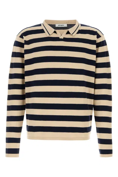 Gimaguas Embroidered Cotton Leo Polo Shirt In Stripped