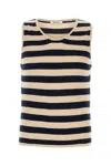 Gimaguas Embroidered Cotton Leo Tank Top In Beige