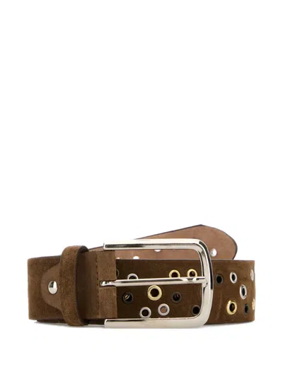 Gimaguas Eyelet Rufus Belt In Brown