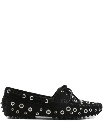GIMAGUAS EYELETS LACE-UP LOAFERS