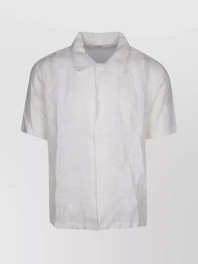 Gimaguas Fabric Pattern Short Sleeves In White
