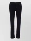 Gimaguas Five-pocket Stretch Denim High-waisted Trousers In Black