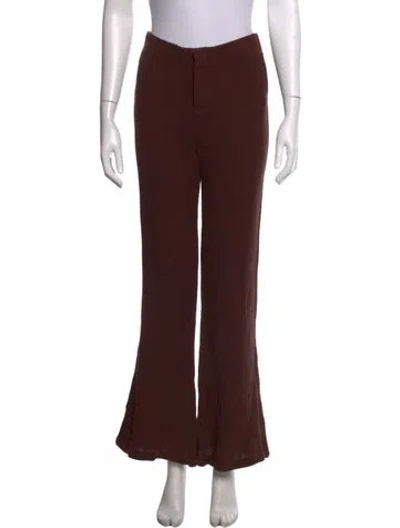 Pre-owned Gimaguas Flared Pants In Brown