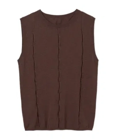 Gimaguas Forat Tank Top In Brown