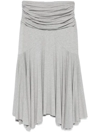 Gimaguas Fortuna Midi Skirt In Grey