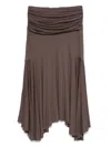 Gimaguas Fortuna Midi Skirt Woman Brown In Brown
