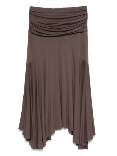 Gimaguas Fortuna Midi Skirt Woman Brown