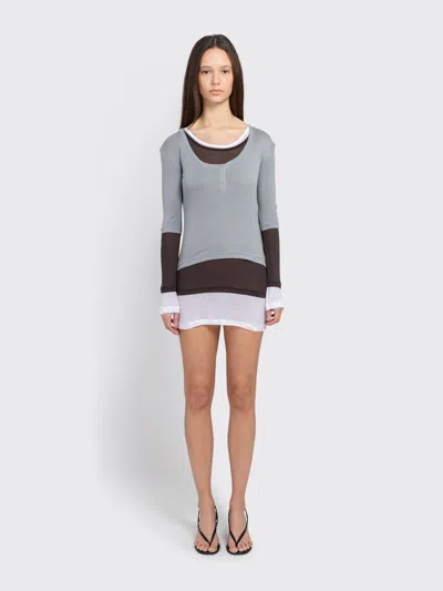 Gimaguas Gemma Mini Dress In Gray