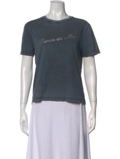 Pre-owned Gimaguas Graphic Print Crew Neck T-shirt In Grey