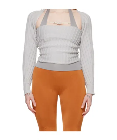 Gimaguas Gray Miss Mangas Sweater