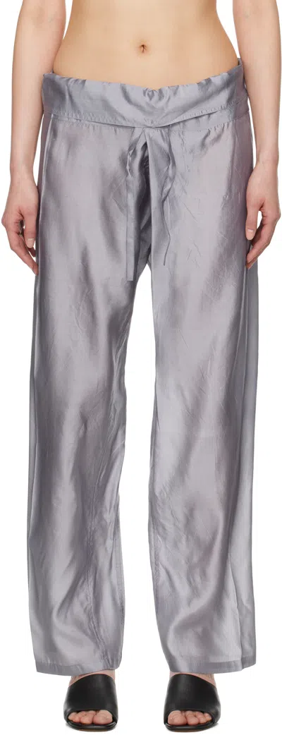 Gimaguas Gray Oahu Trousers In Dark Grey