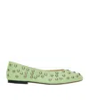 Gimaguas Stud-embellished Ballet Flats In Green