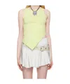 Gimaguas Green Furore Tank Top In Yellow