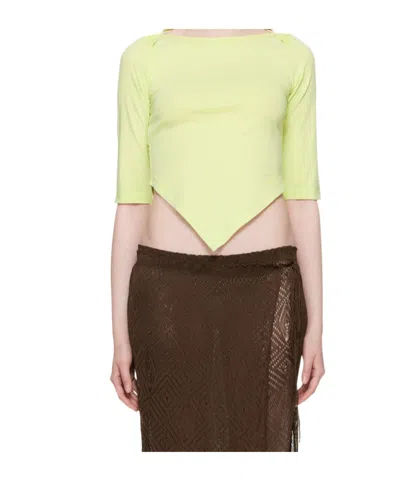 Gimaguas Green Saona Long Sleeve T-shirt In Yellow
