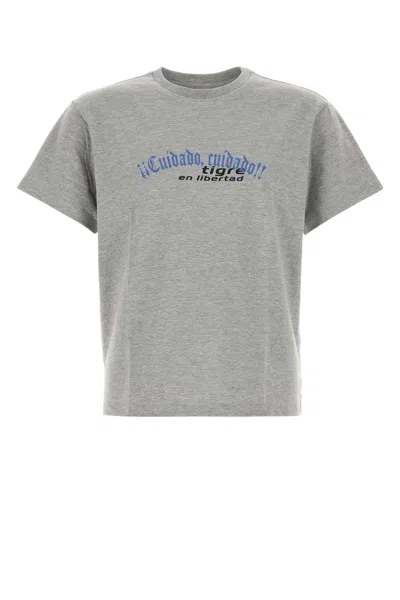 Gimaguas Cotton And Polyester Tigre Graphic T-shirt In Gray