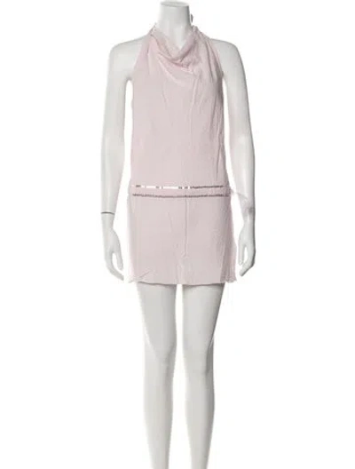 Pre-owned Gimaguas Halterneck Mini Dress In Pink
