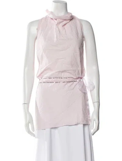 Pre-owned Gimaguas Halterneck Sleeveless Top In Pink