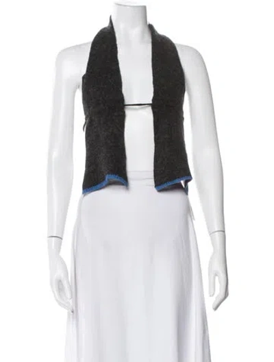 Pre-owned Gimaguas Halterneck Sleeveless Top In White