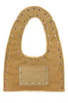 Gimaguas Mini Handbag With Double Handle And Studs In Sand