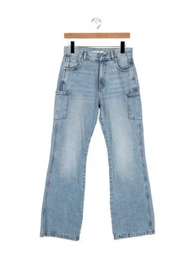 Pre-owned Gimaguas High-rise Flared Jeans In Blue