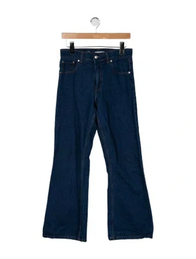 Pre-owned Gimaguas High-rise Flared Jeans In Blue