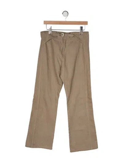 Pre-owned Gimaguas High-rise Flared Jeans In Neutral