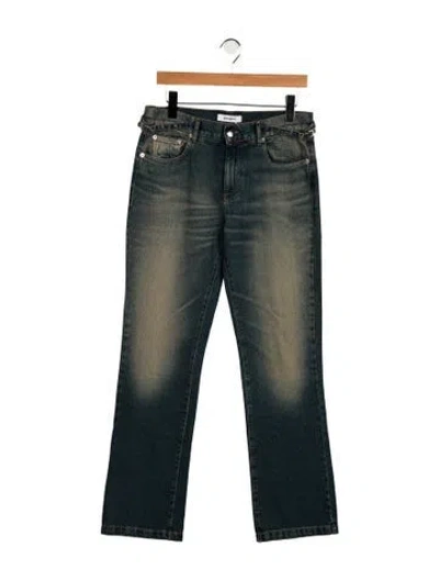 Pre-owned Gimaguas High-rise Straight Leg Jeans In Blue