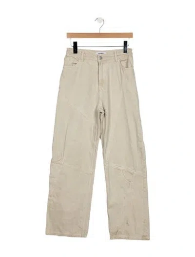 Pre-owned Gimaguas High-rise Wide Leg Jeans In Grey