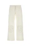 Gimaguas Ivory Linen Blend Gima Pant In White