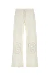 Gimaguas Ivory Linen Blend Gima Pant In Neutral