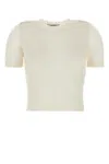 Gimaguas Ivory Nylon Blend Kiss Sweater In White